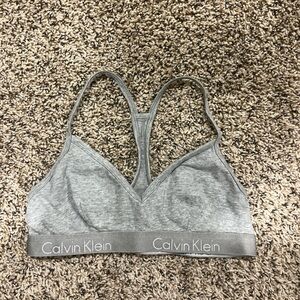 Calvin Klein Light Gray Bralette